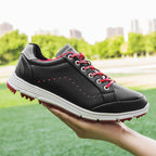 Flex Pro-SpikeLess Golf Shoe-Black/Red