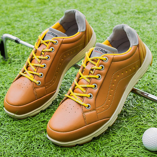 Flex Pro-SpikeLess Golf Shoe-Tan