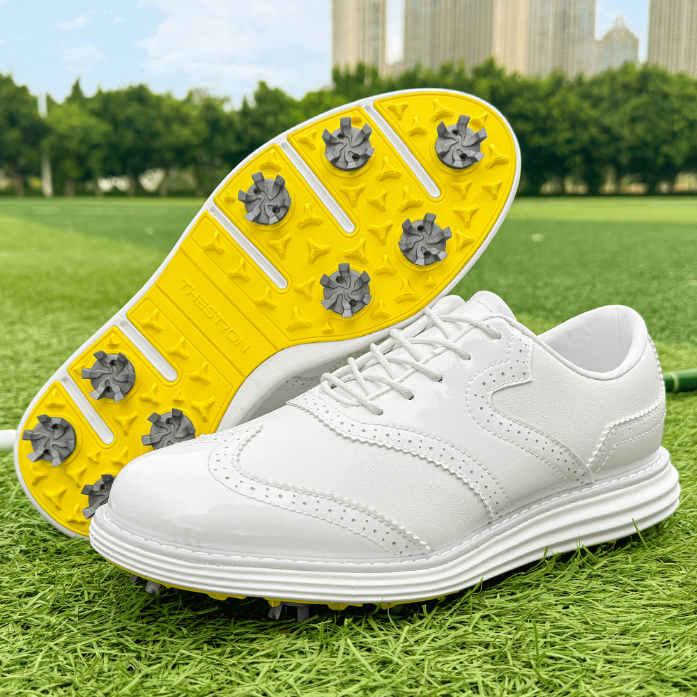 Tour Pro-Spiked Golf Shoe-White