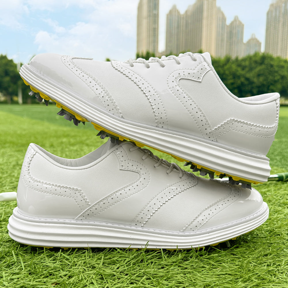 Tour Pro-Spiked Golf Shoe-White