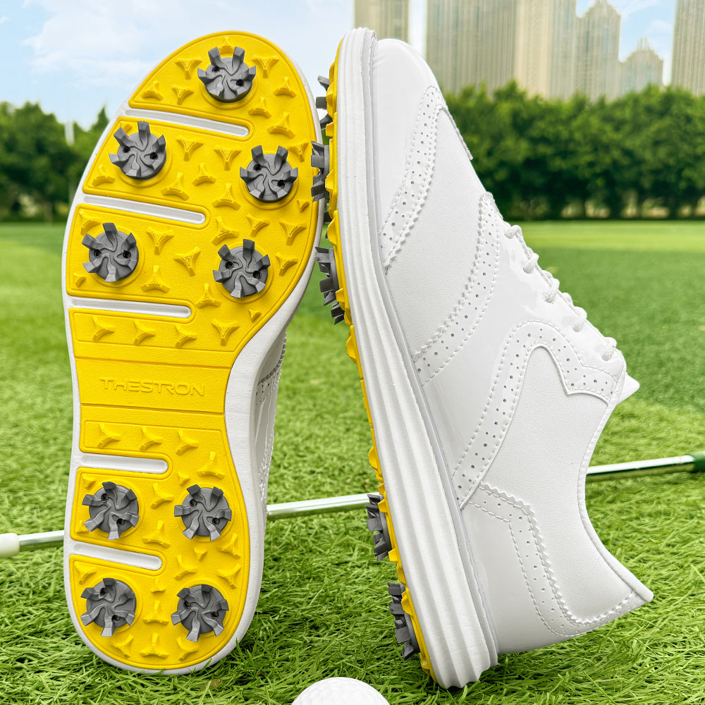 Tour Pro-Spiked Golf Shoe-White