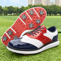 Tour Pro-Spiked Golf Shoe-Red / Navy / White